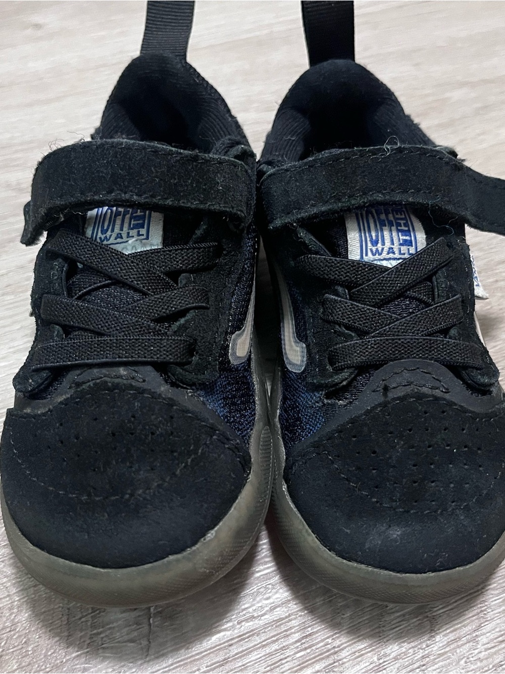 Vans Kids Black and White Low-Top Sneakers